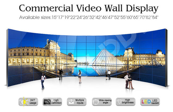 صفحه نمایش منعکس شده با نور پس زمینه صفحه نمایش 500 نان سطح ضد انعطاف پذیر LG Thin Bezel Monitor