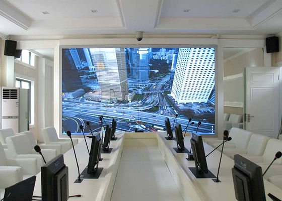 دیجیتال 500nits روشن LG دیجیتال دیجیتال 4x4 چند صفحه نمایش داخلی منجر دیوار راه راه 3.5mm