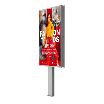 نصب آسان ضد آب IP65 p6 8000nits فولاد سیستم 4G تبلیغات بیرونی LED بیلبورد با HDMl