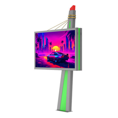 نصب آسان P6 فولاد 8000nits صفحه نمایش ضد آب تبلیغاتی در خارج از خانه