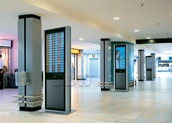 همه در یک 55 اینچ 1920x1080 دو طرفه صفحه نمایش ال سی دی لمسی صفحه نمایش کیوسک مانیتور کامپیوتر با کیفیت بالا 1024x768 DDW-AD5501S