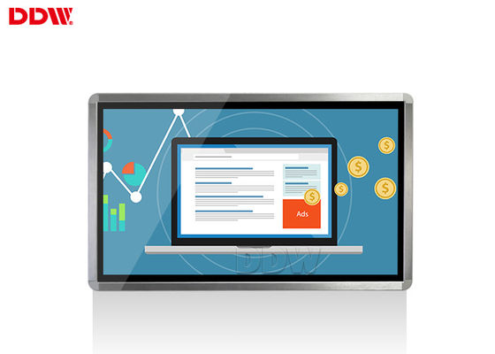 FHD Indoor Elevator دیوار مونتاژ تبلیغاتی نمایش لمسی صفحه نمایش با وضوح بالا