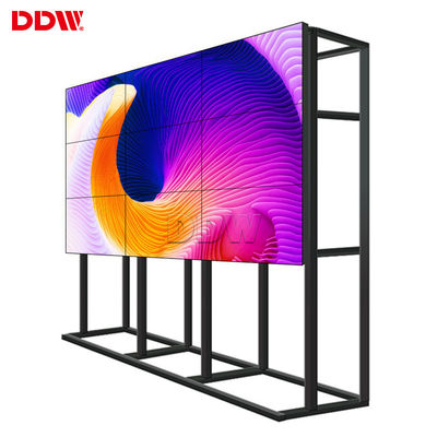 دیوار ویدئویی 46 DDW LCD 1.7 میلی متر حاشیه فوق العاده باریک برای مرکز خرید DP Loop Out