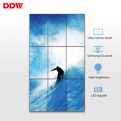 DP Loop Out 55 اینچ DDW LCD Video Wall 500 Nits با روشنایی بالا تجاری