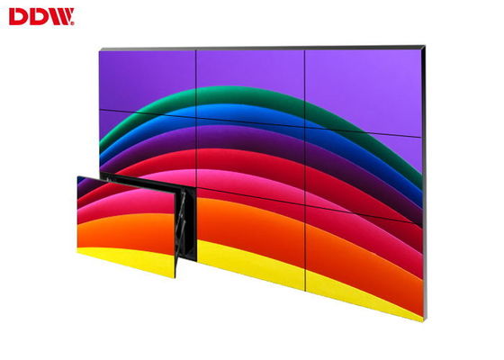 انعطاف پذیر 49 "DDW LCD Video Wall 2 X HDMI ورودی ، ورودی DVI ، ورودی VGA