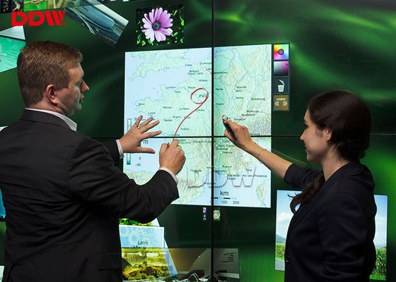 دیوار نمایشگر چند صفحه ای 1.7 میلی متری ، ویدئوی دیواری لمسی 700 نیت با سنسور حرکت