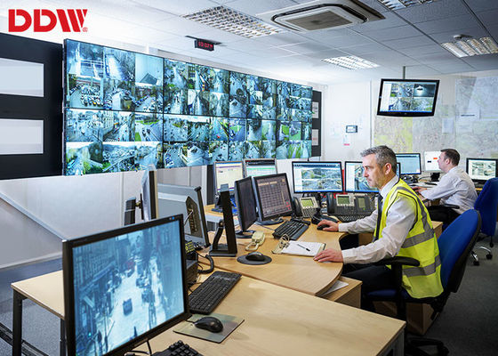 مانیتورهای نمایشگر دیواری 49 اینچ ، دیوار تصویری امنیتی با رنگ بالا