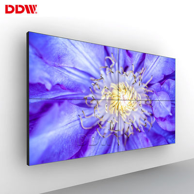 صفحه نمایش LCD دیواری ویدئویی بدون درز 55 اینچ حلقه 3.5 میلی متر DP در حلقه با کنتراست بالا
