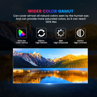 COB P0.78 P0.9375 P1.25 P1.56 UHD فضای داخلی صفحه نمایش LED کامل رنگی صفحه نمایش Fine Pixel Pitch Wall Mount پانل دیواری ویدیویی