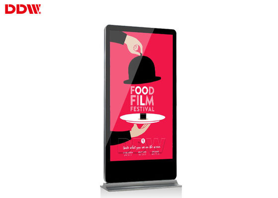 1920 * 1080 Stand alone signage دیجیتال 43 اینچ TFT 1080p FHD 500cd / m2 روشنایی
