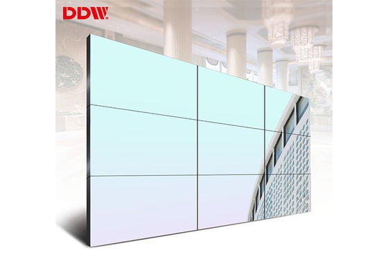 3x3 صفحه نمایش LCD بدون درز مستقل ، حاشیه دیوار ویدئویی کمتر از 55 اینچ
