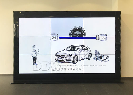 نمایشگر دیواری ویدئویی LCD با اندازه سفارشی برای مرکز خرید 2 X ورودی HDMI